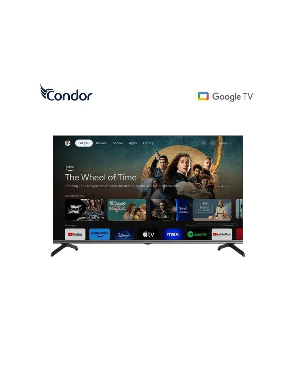 ⁦تلفزيون CONDOR 43 بوصة HD جوجل سيري G6 - Tv Condor 43" hd googel serie g6⁩ - الصورة ⁦3⁩