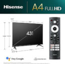 تلفزيون HISENSE 43 بوصة FHD سمارت - Tv Hisense 43" fhd smart