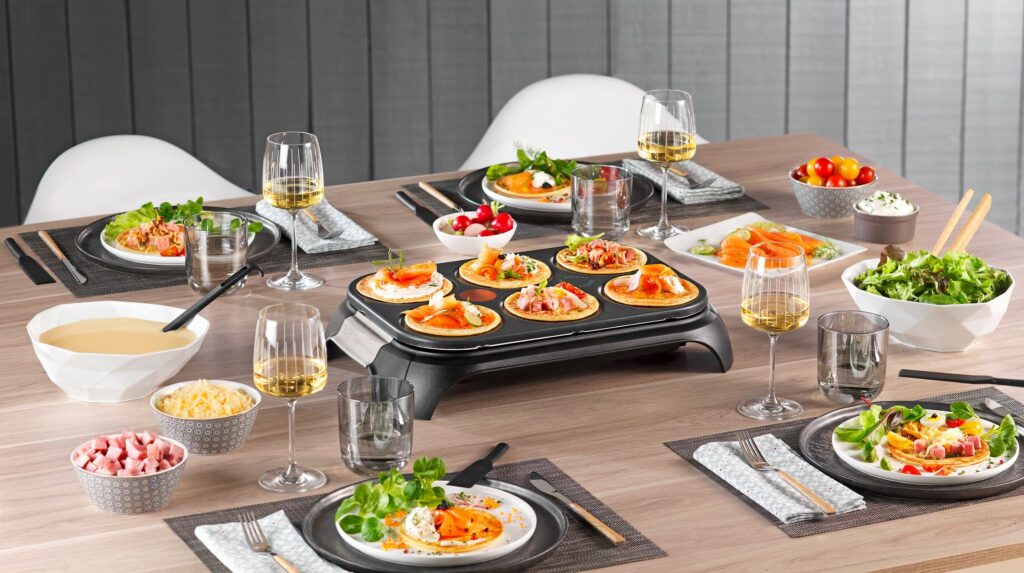 Tefal Crep’Party Inox & Design – كريب وميني بان كيك للجميع!